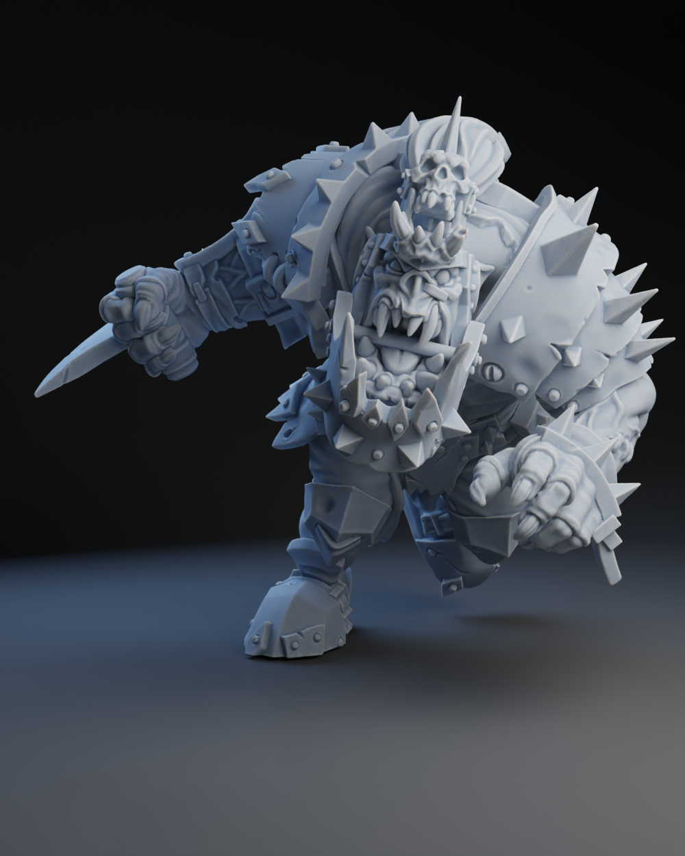 Orc Blitzer Star Player | Brutefun Miniatures | Resin