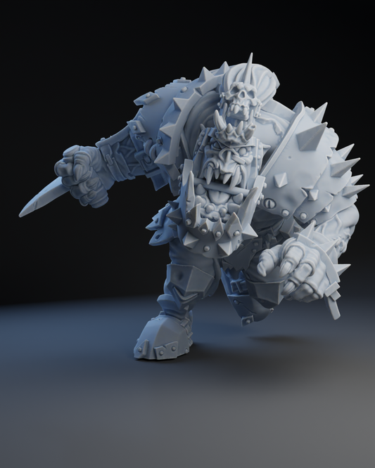 Orc Blitzer Star Player | Brutefun Miniatures | Resin