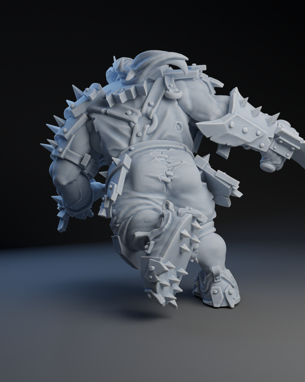 Orc Blitzer Star Player | Brutefun Miniatures | Resin