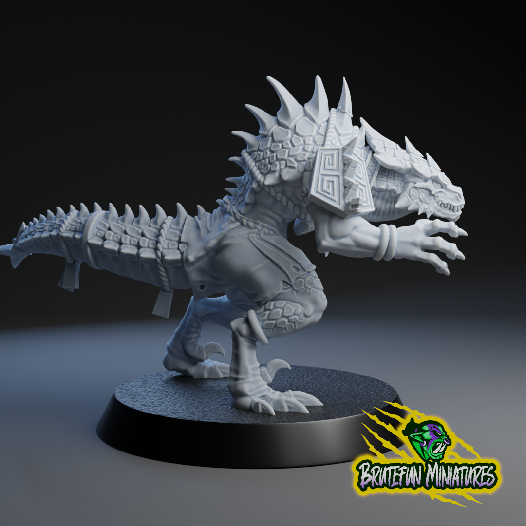 Lizardmen Team - Individual Models | Brutefun Miniatures | Resin
