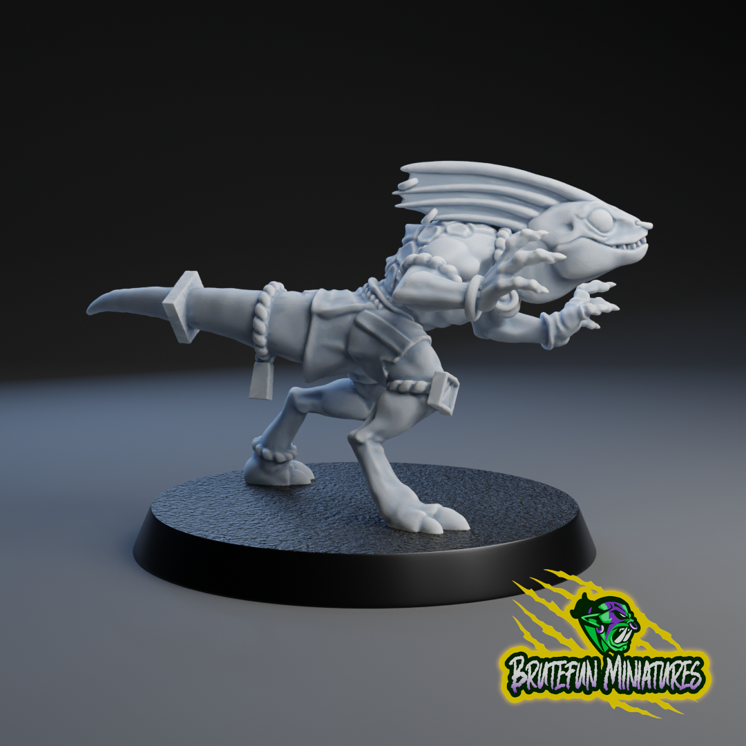 Lizardmen Team - Individual Models | Brutefun Miniatures | Resin