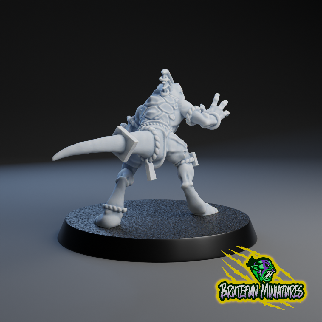 Lizardmen Team - Individual Models | Brutefun Miniatures | Resin