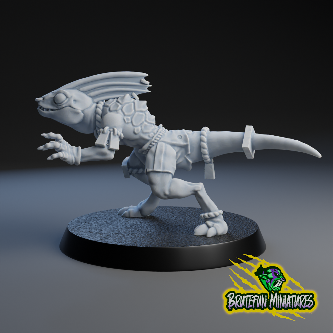 Lizardmen Team - Individual Models | Brutefun Miniatures | Resin