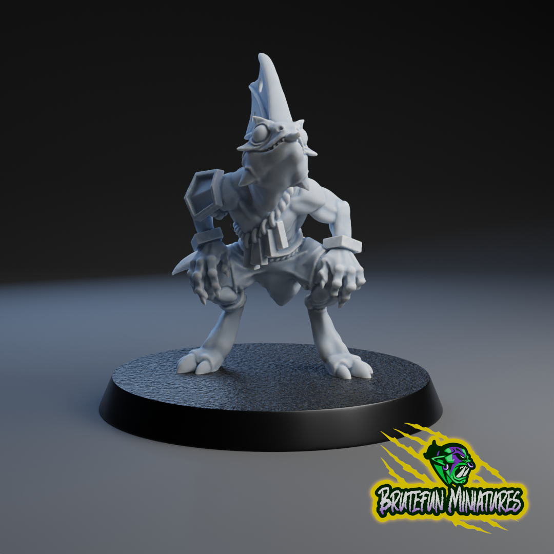 Lizardmen Team - Full Team (22 models) | Brutefun Miniatures | Resin