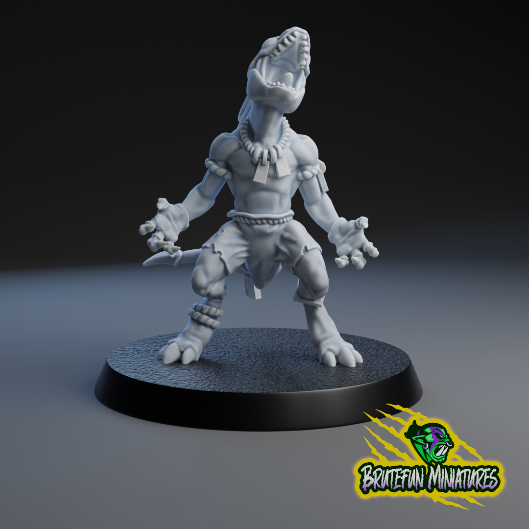 Lizardmen Team - Individual Models | Brutefun Miniatures | Resin
