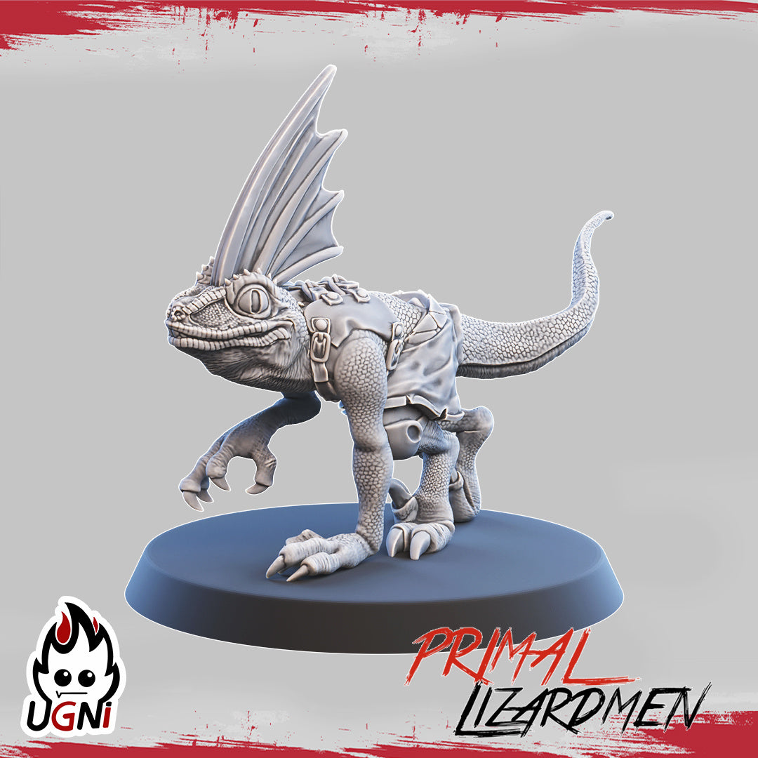 Lizardmen Team - Primal Lizardmen | UGNI Miniatures | Resin