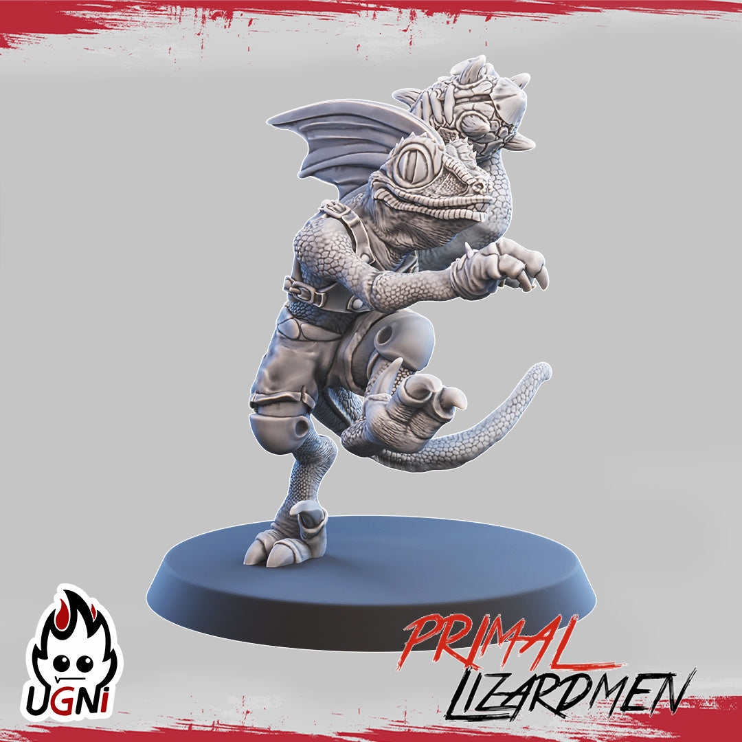 Lizardmen Team - Primal Lizardmen | UGNI Miniatures | Resin