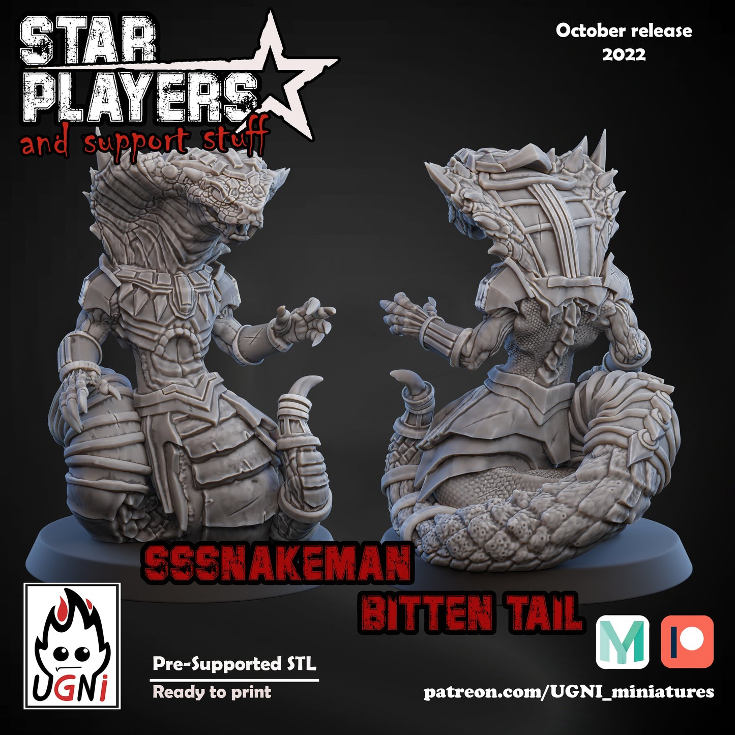 Star Players and Support Staff | UGNI Miniatures | Resin