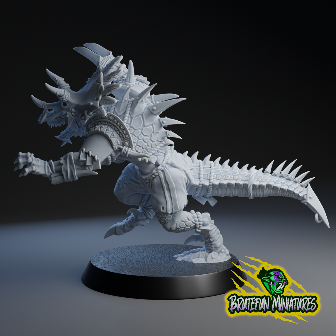 Lizardmen Star Players (3 models) | Brutefun Miniatures | Resin