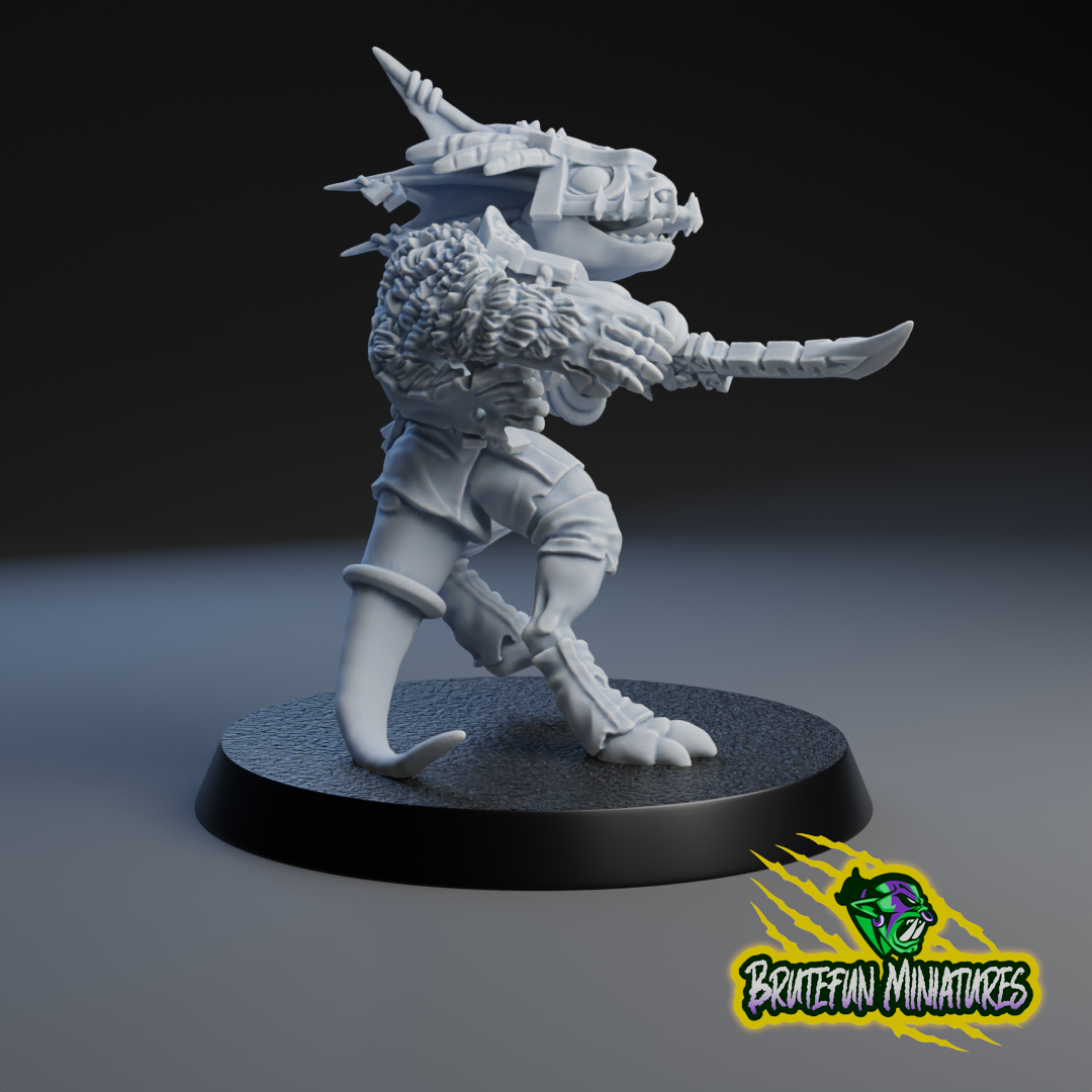 Lizardmen Star Players (3 models) | Brutefun Miniatures | Resin