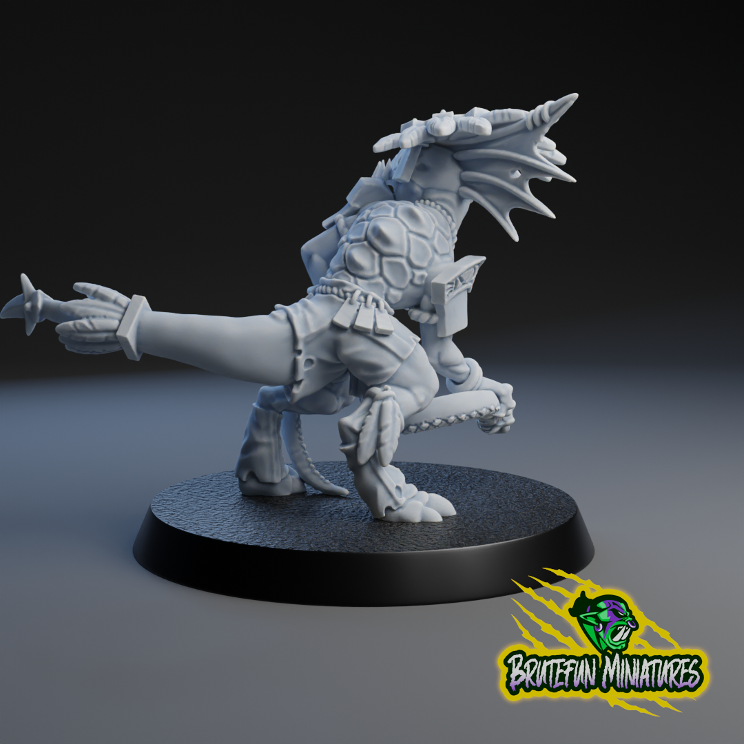 Lizardmen Star Players (3 models) | Brutefun Miniatures | Resin