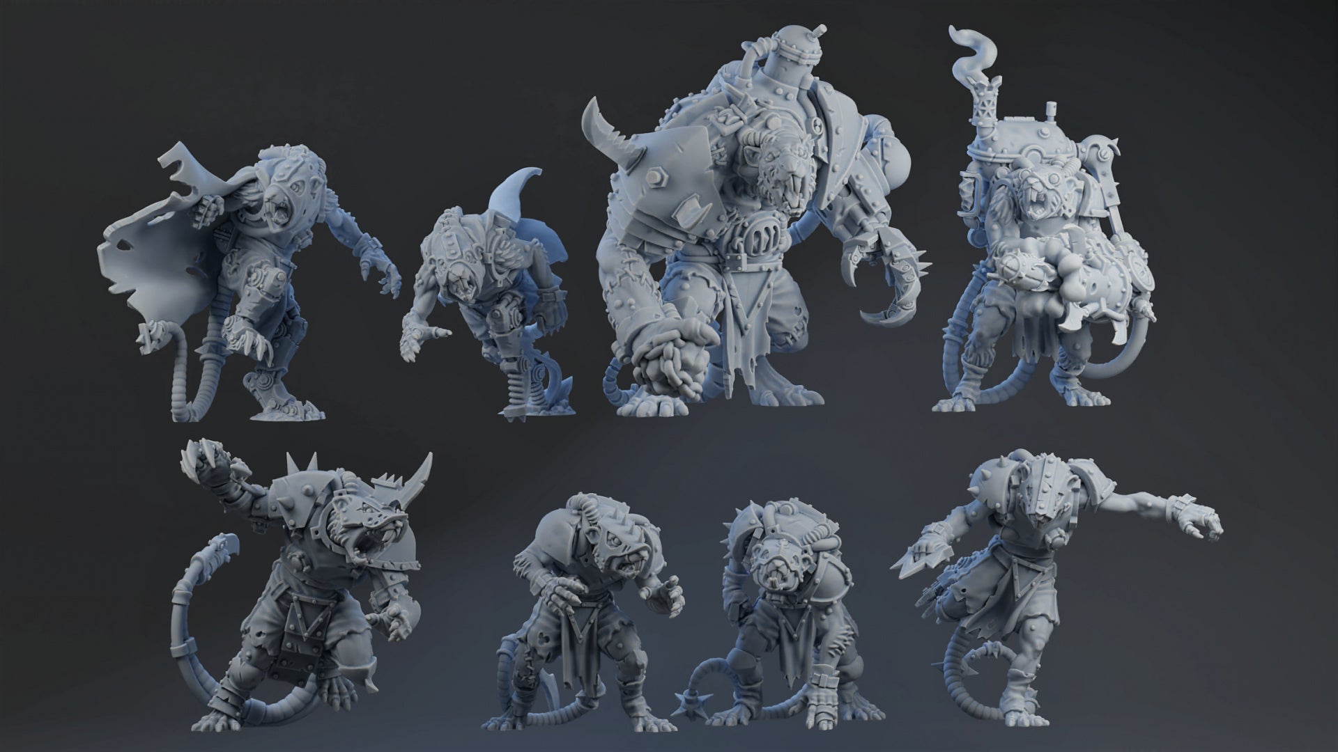 Tech Rats Team | Brutefun Miniatures | Resin – 3D Creatables