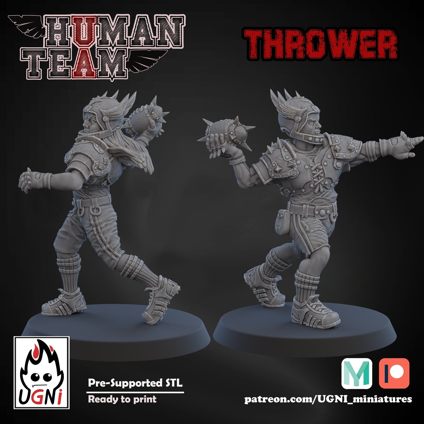 Human Team | UGNI Miniatures | Resin