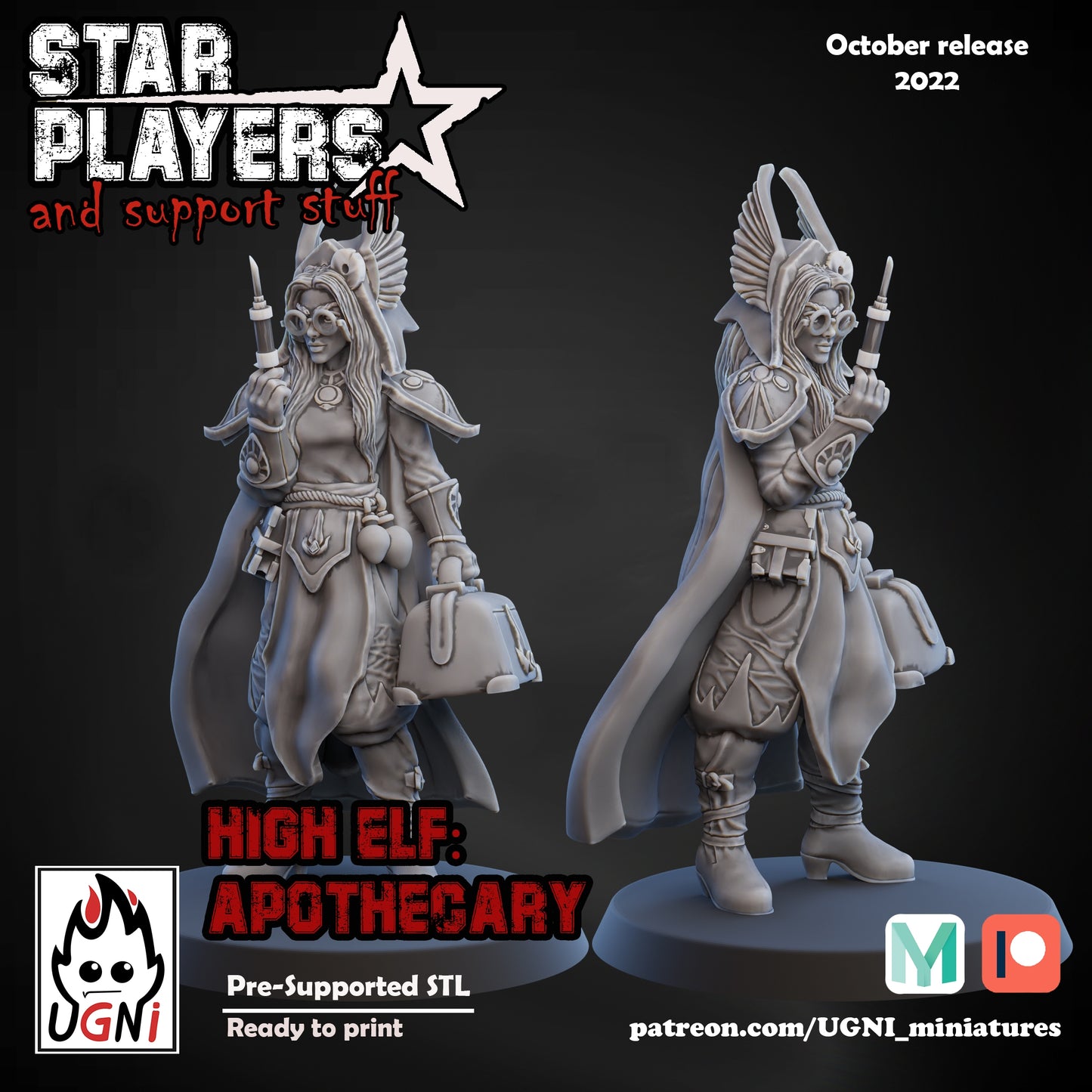 Star Players and Support Staff | UGNI Miniatures | Resin